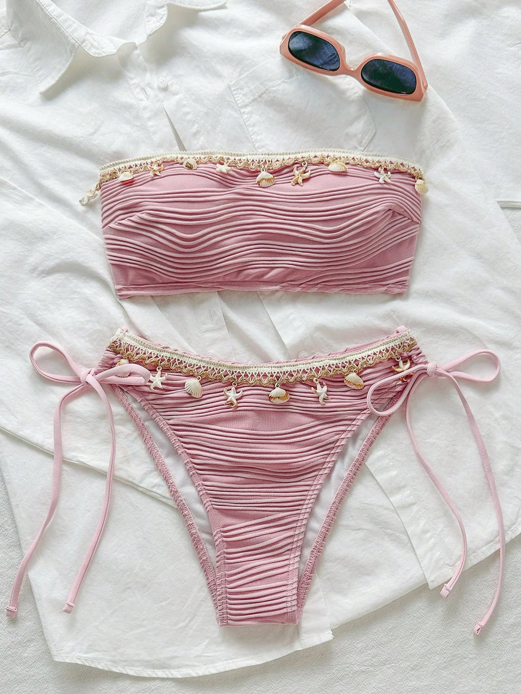 Biquíni Bandeau com Nó Lateral - imagem 7