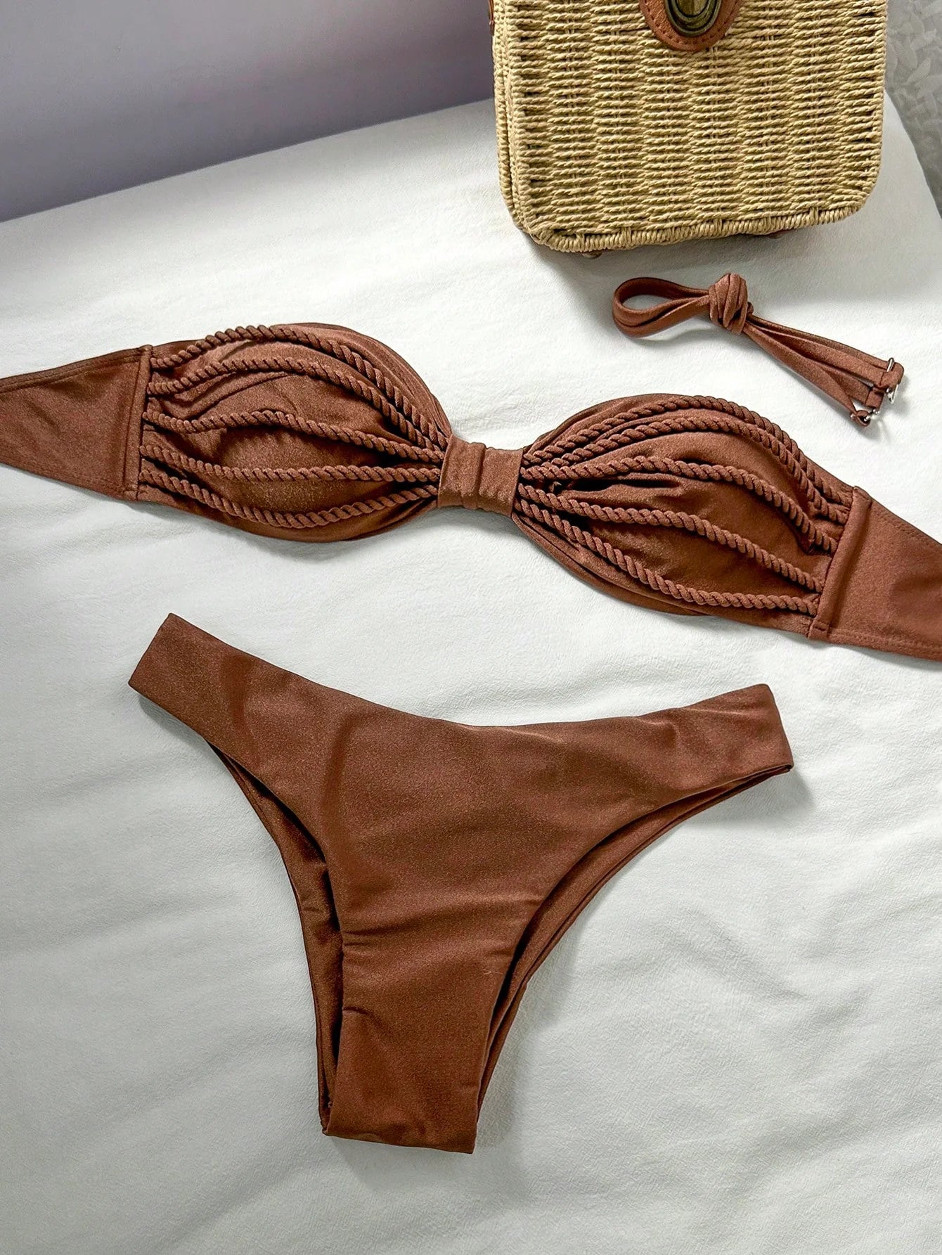 Biquíni Bralette com Efeito Enrugado - imagem 7