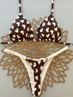 Biquíni Corações e Animal Print com Tie Back - imagem 2