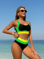 Biquíni Decote Quadrado com Cintura Contrastada - imagem 19