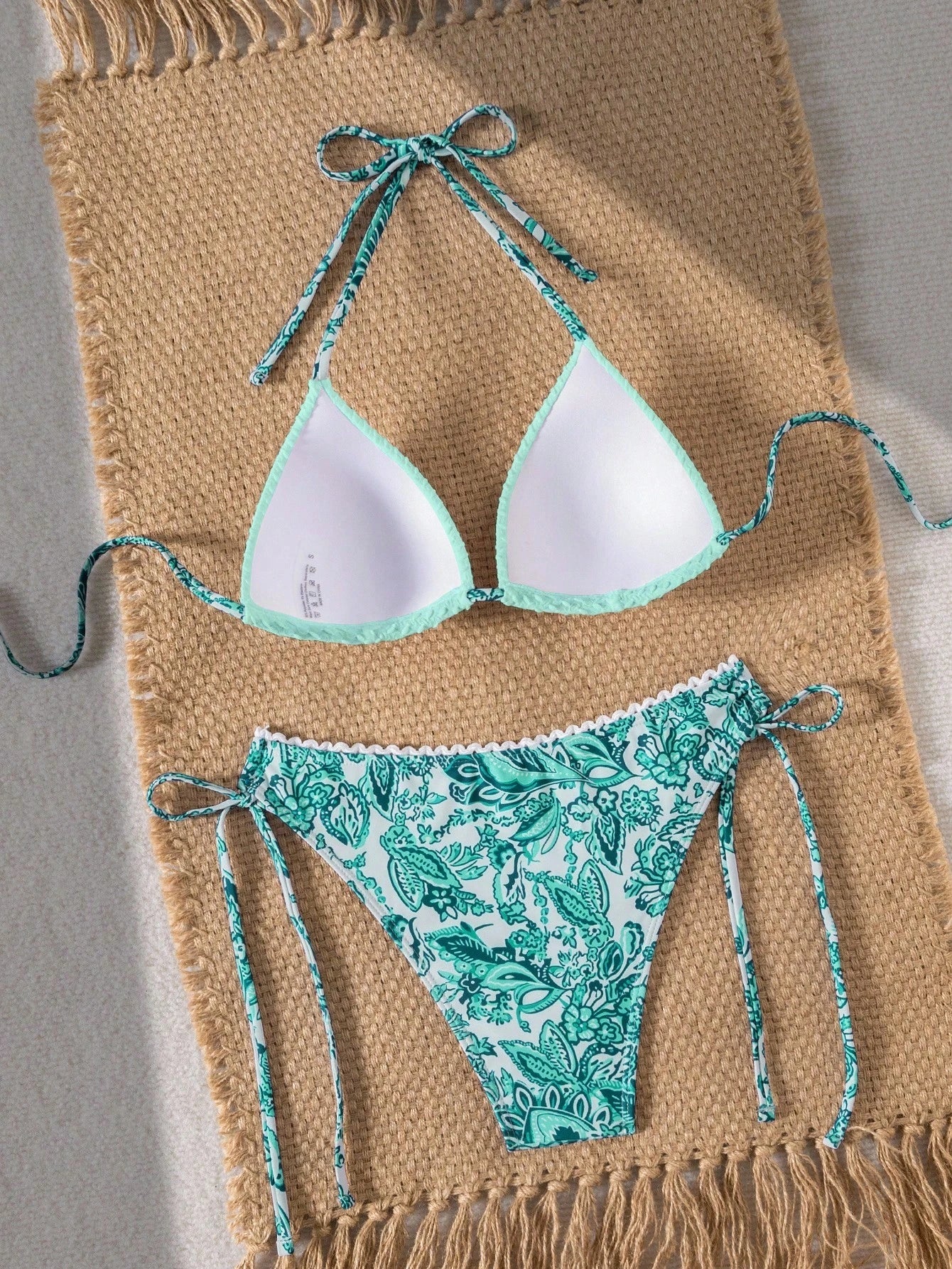 Biquíni Floral Push-Up com Anel - imagem 5