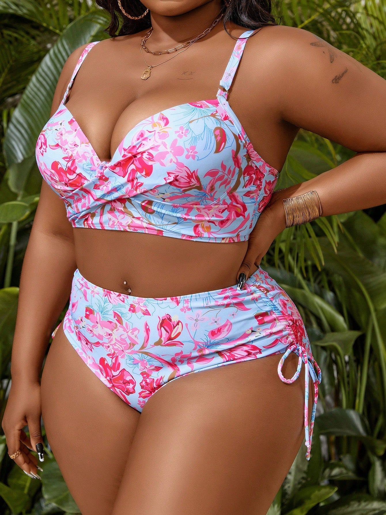 Biquíni Plus Size com Amarração Lateral - imagem 1