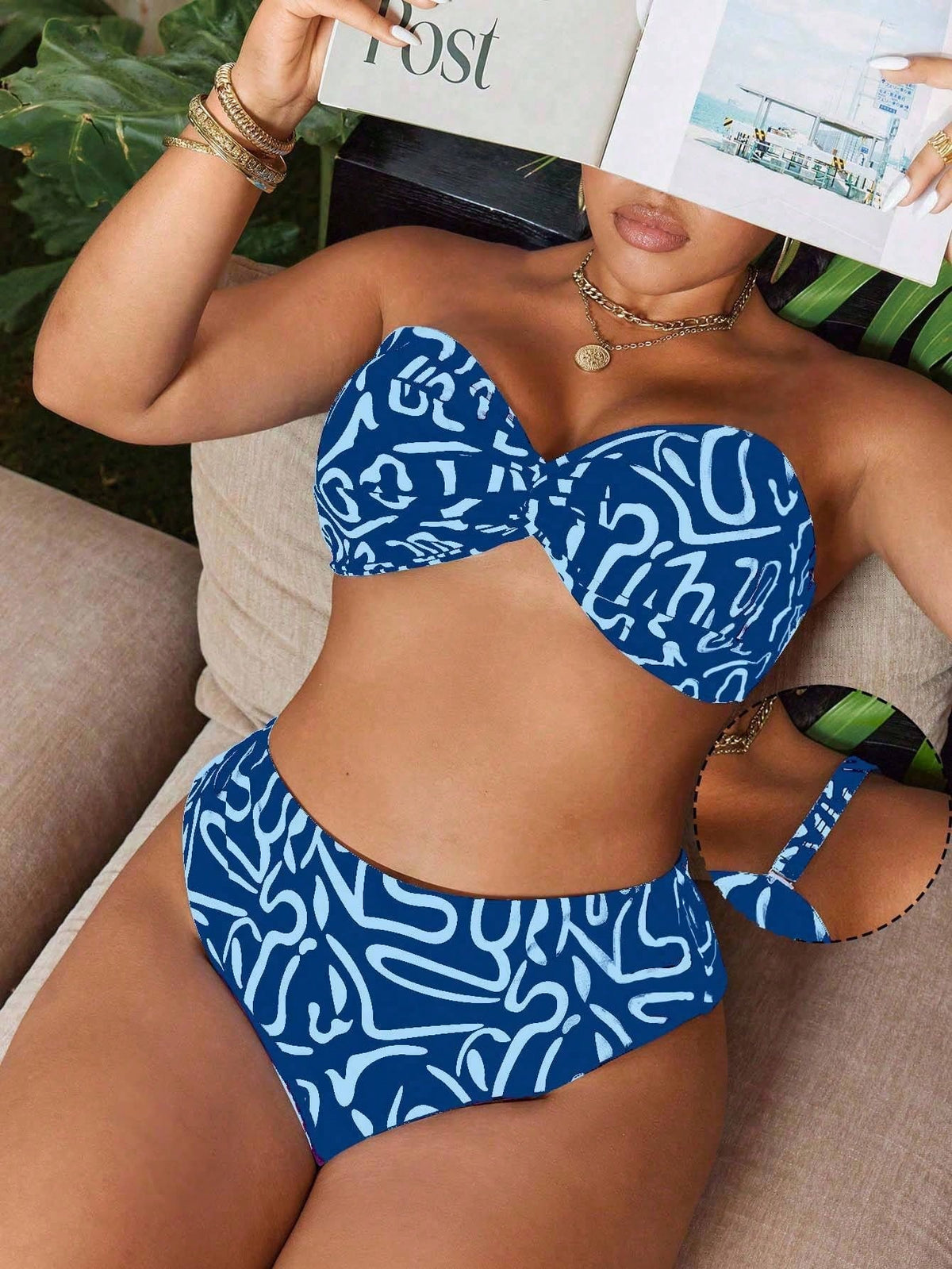 Biquíni Plus Size com Alças Finas - imagem 1