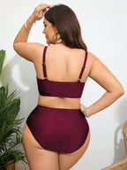 Biquíni Plus Size Enrugado com Cinto - imagem 3