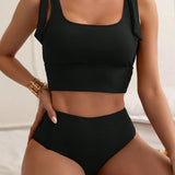 Biquíni Top Cropped com Decote U