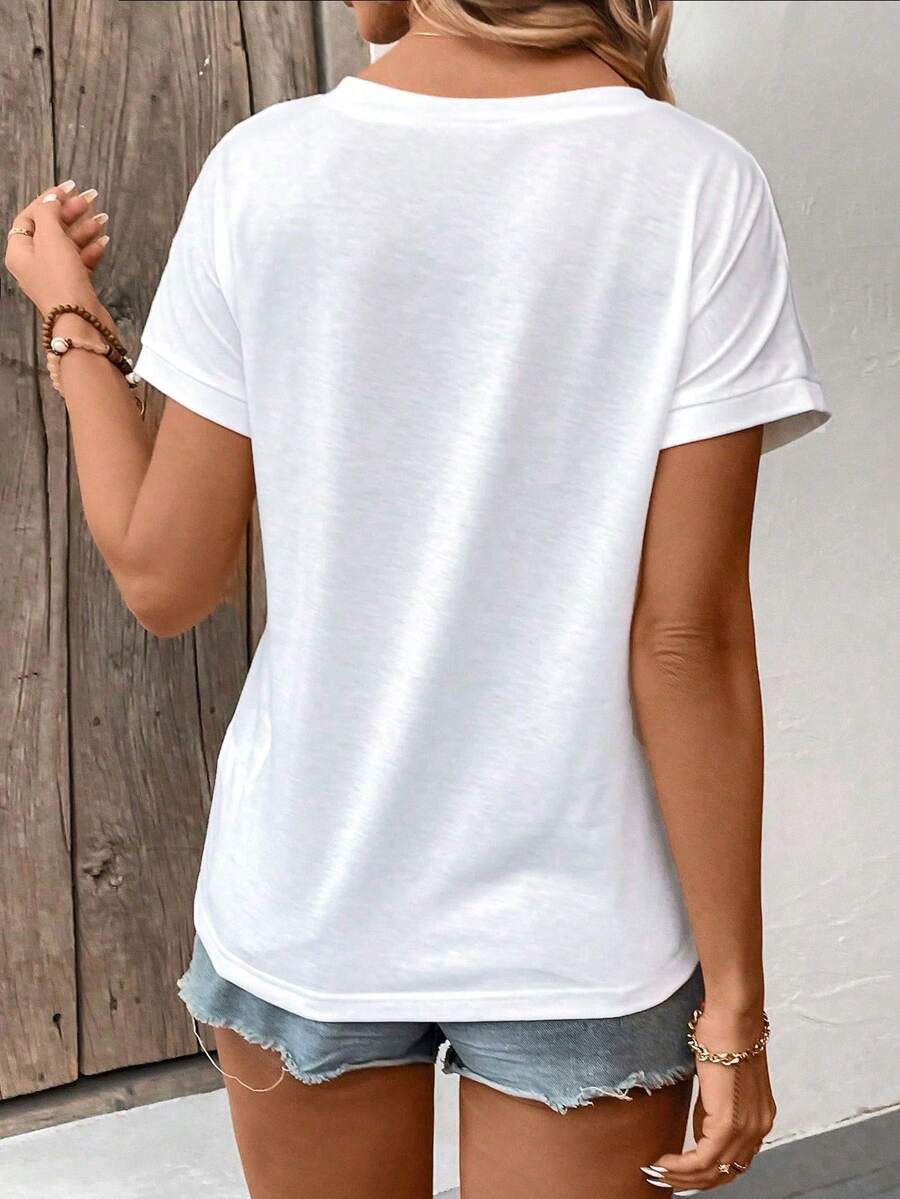 Blusa Casual de Manga Curta IMG 101
