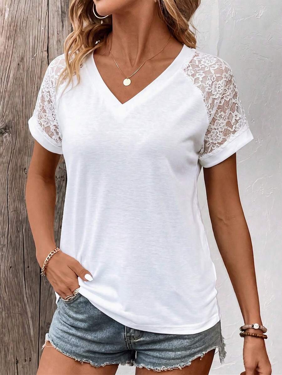 Blusa Casual de Manga Curta IMG 112