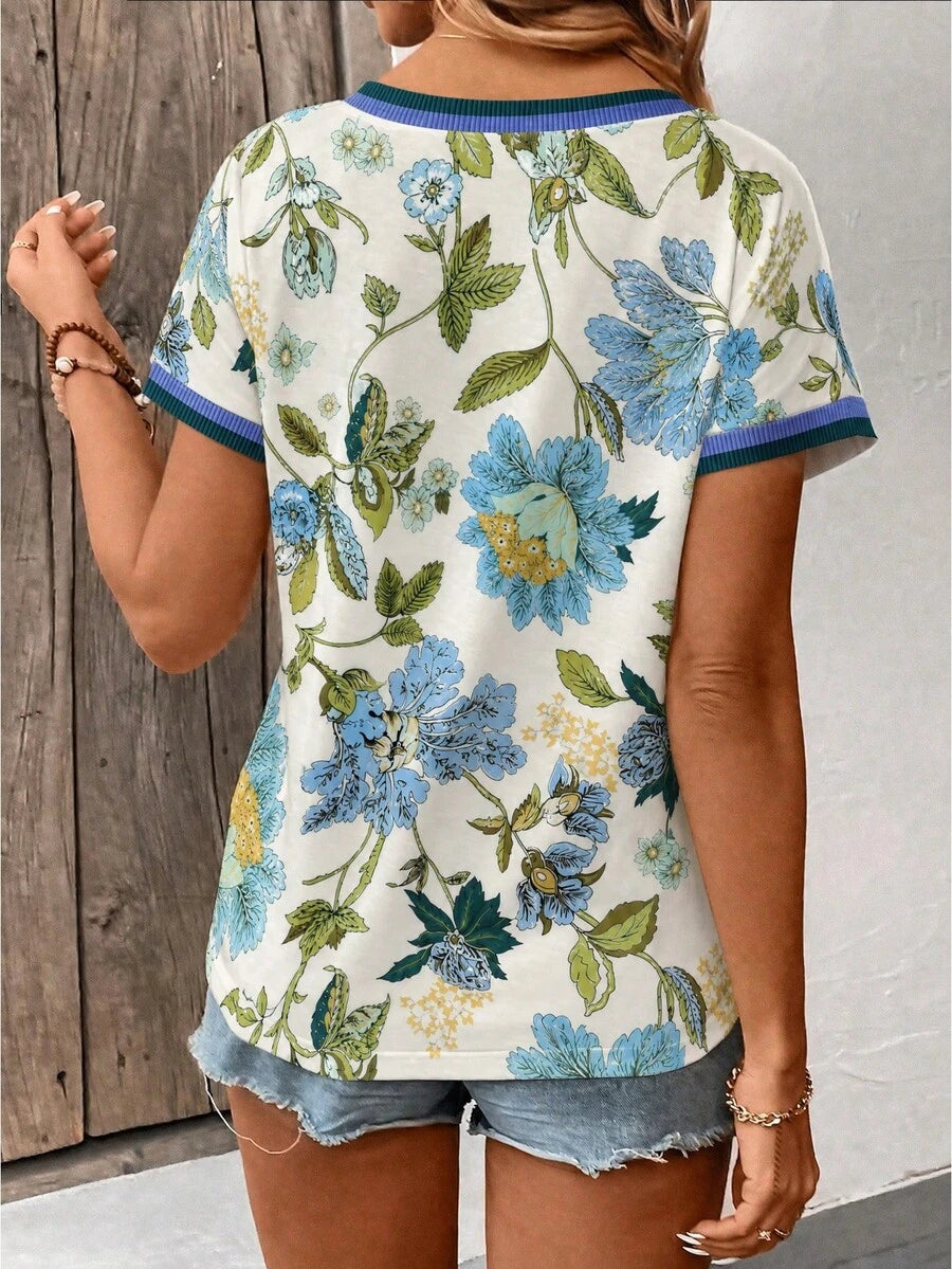 Blusa Casual de Manga Curta IMG 122