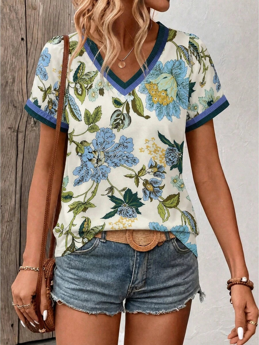 Blusa Casual de Manga Curta IMG 123