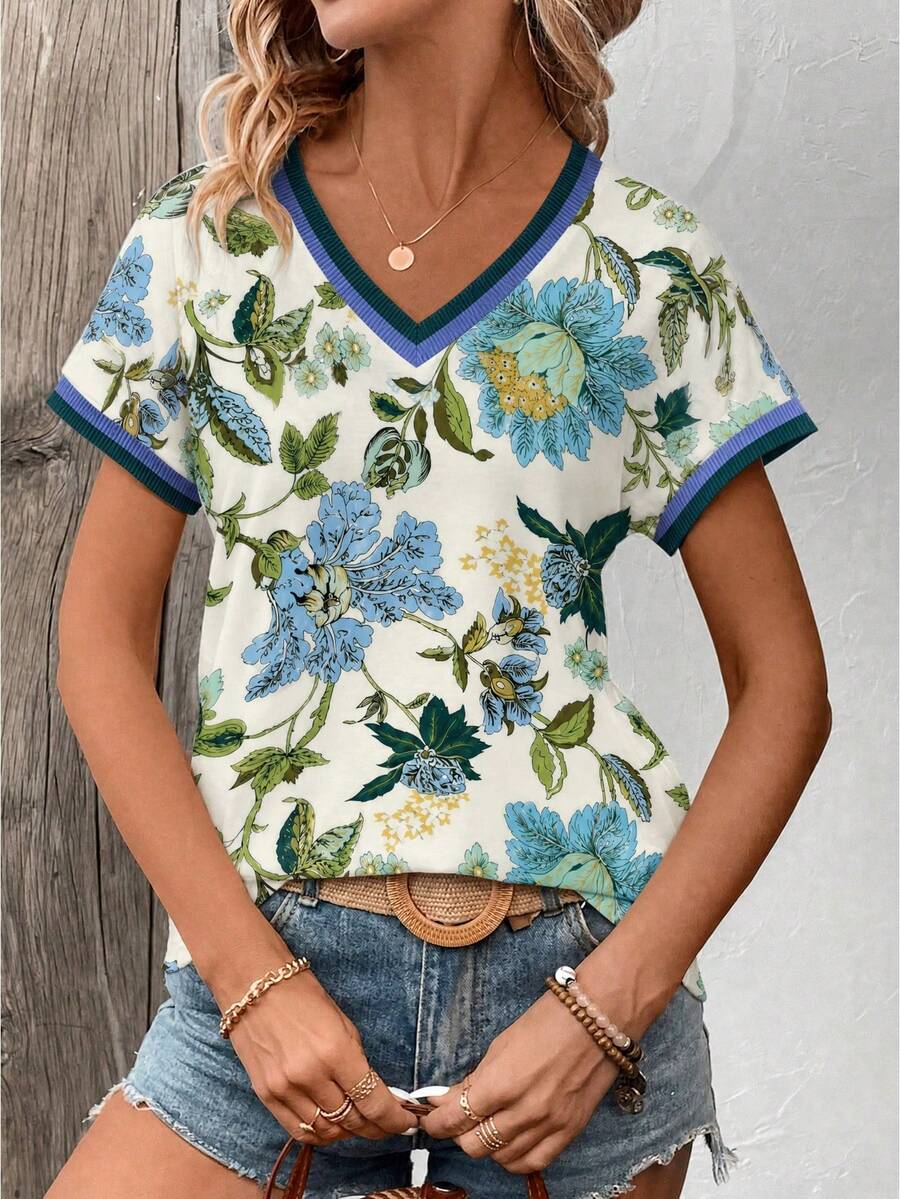 Blusa Casual de Manga Curta IMG 125