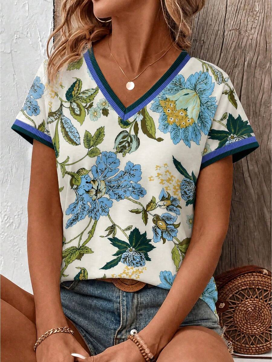 Blusa Casual de Manga Curta IMG 126
