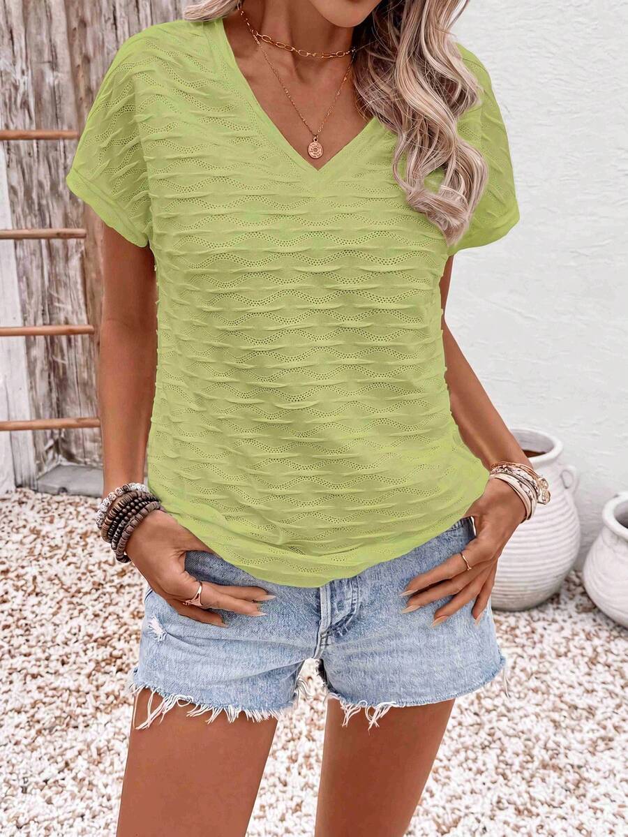 Blusa Casual de Manga Curta IMG 133