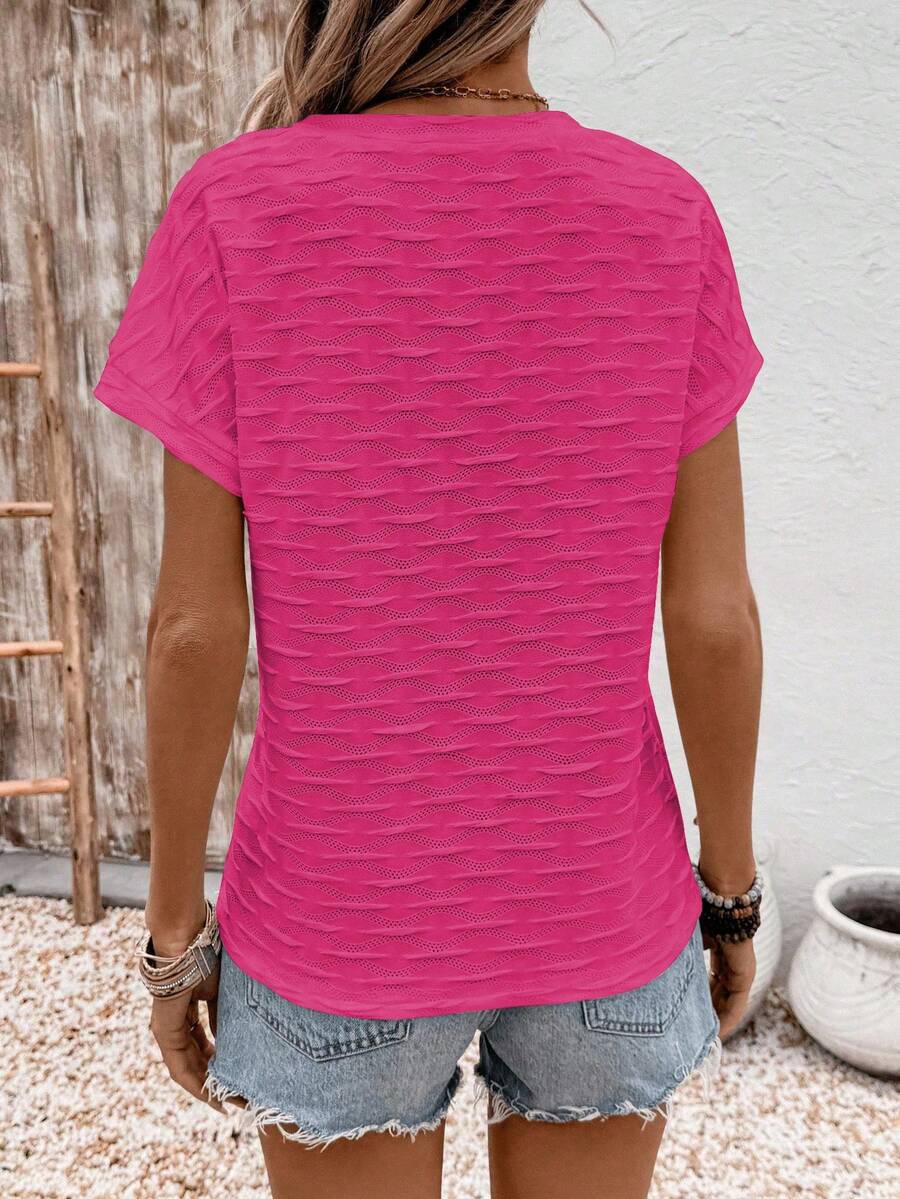 Blusa Casual de Manga Curta IMG 136