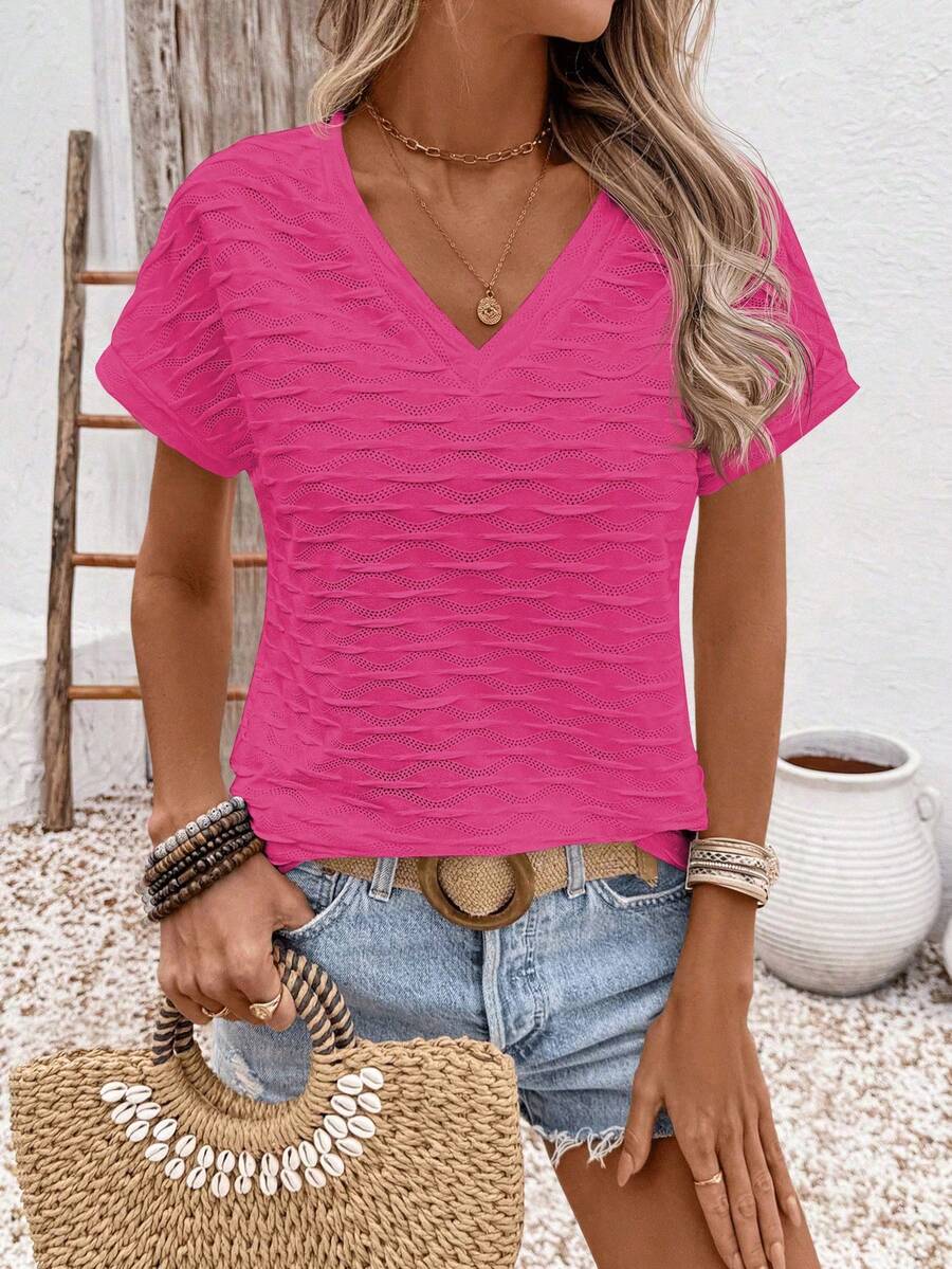Blusa Casual de Manga Curta IMG 137