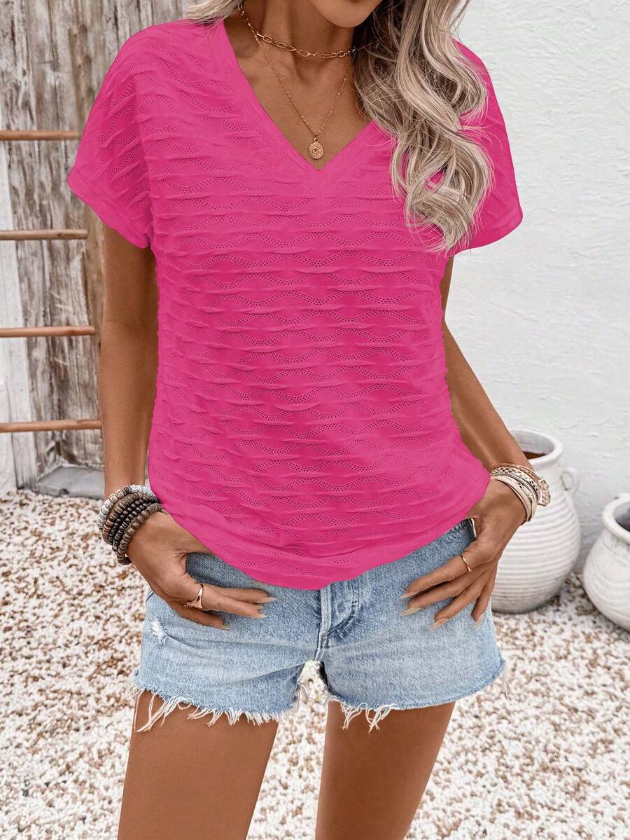 Blusa Casual de Manga Curta IMG 138