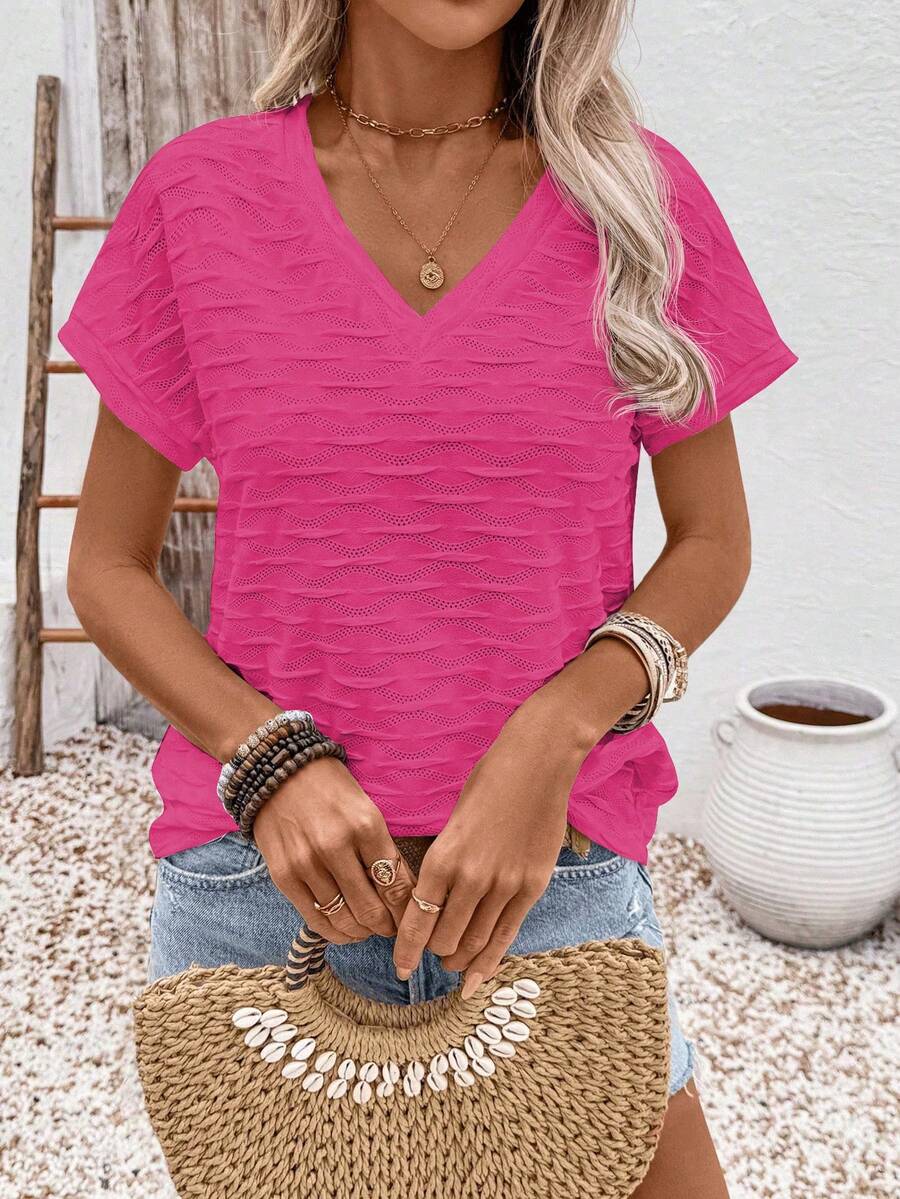 Blusa Casual de Manga Curta IMG 141