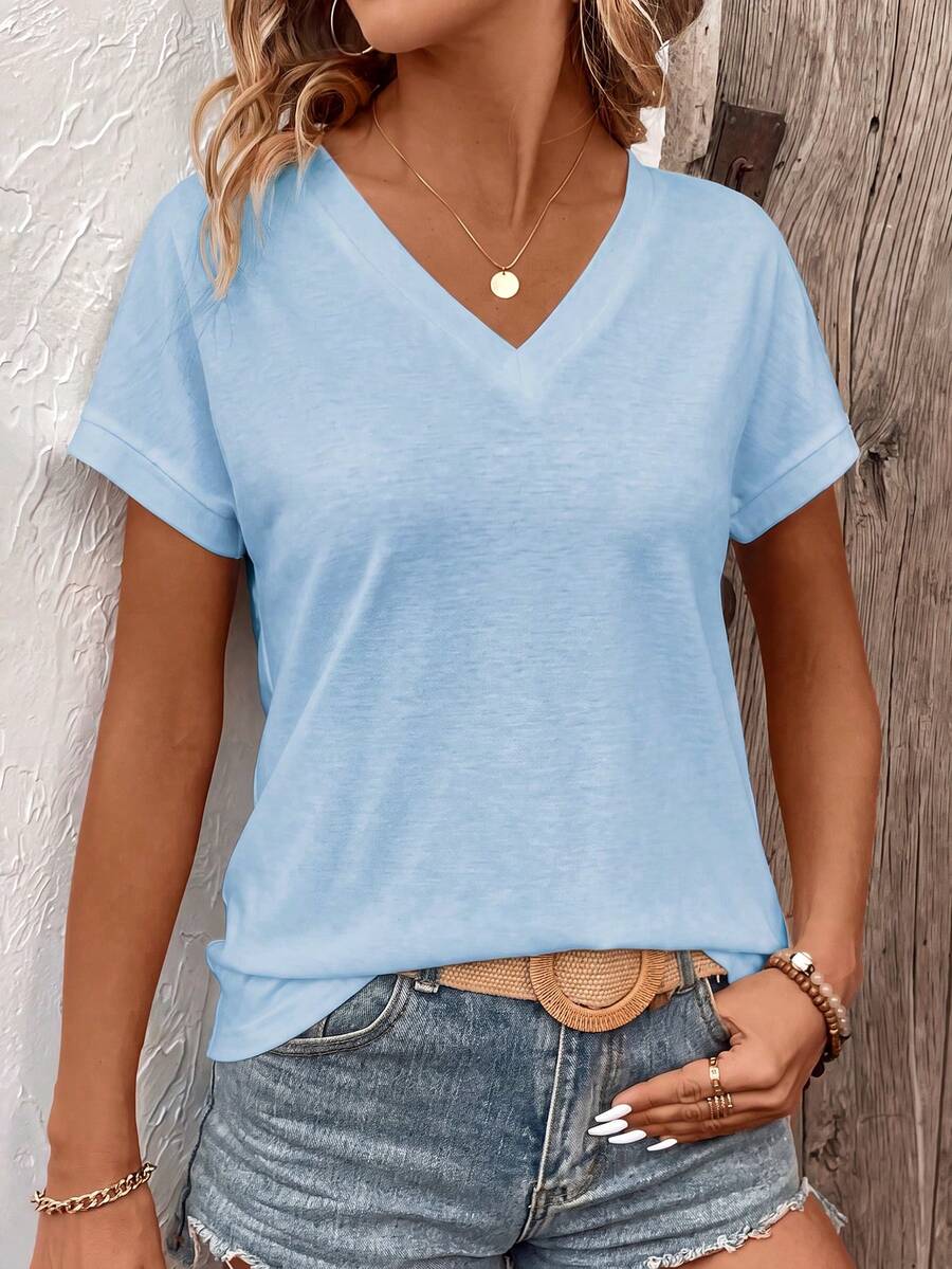 Blusa Casual de Manga Curta IMG 162