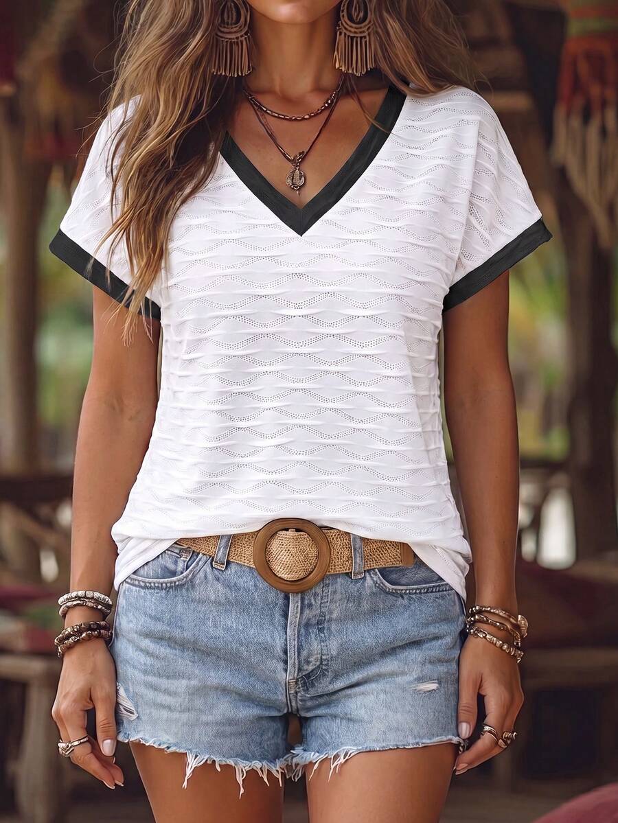 Blusa Casual de Manga Curta IMG 19
