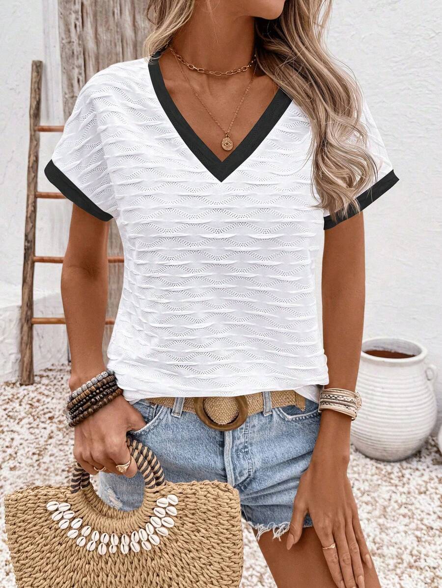 Blusa Casual de Manga Curta IMG 21