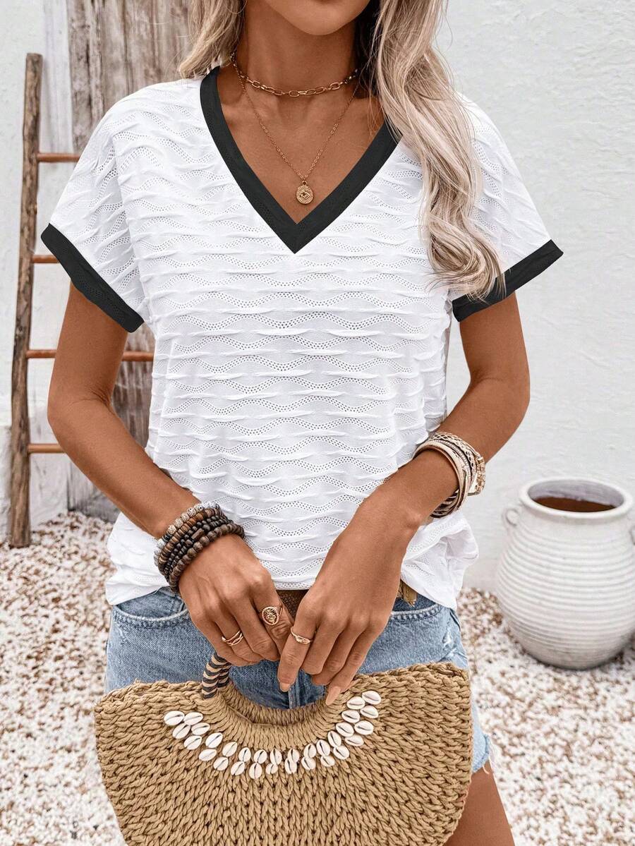 Blusa Casual de Manga Curta IMG 25
