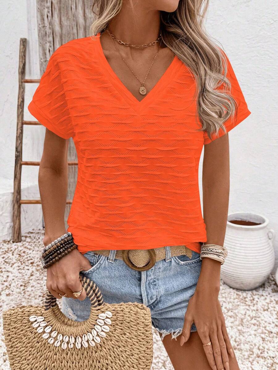Blusa Casual de Manga Curta IMG 33