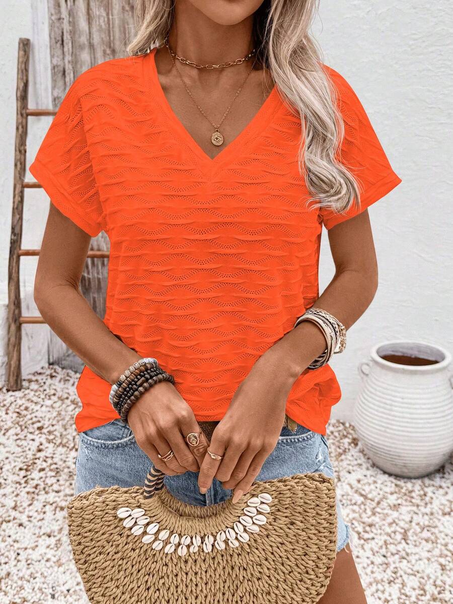 Blusa Casual de Manga Curta IMG 35