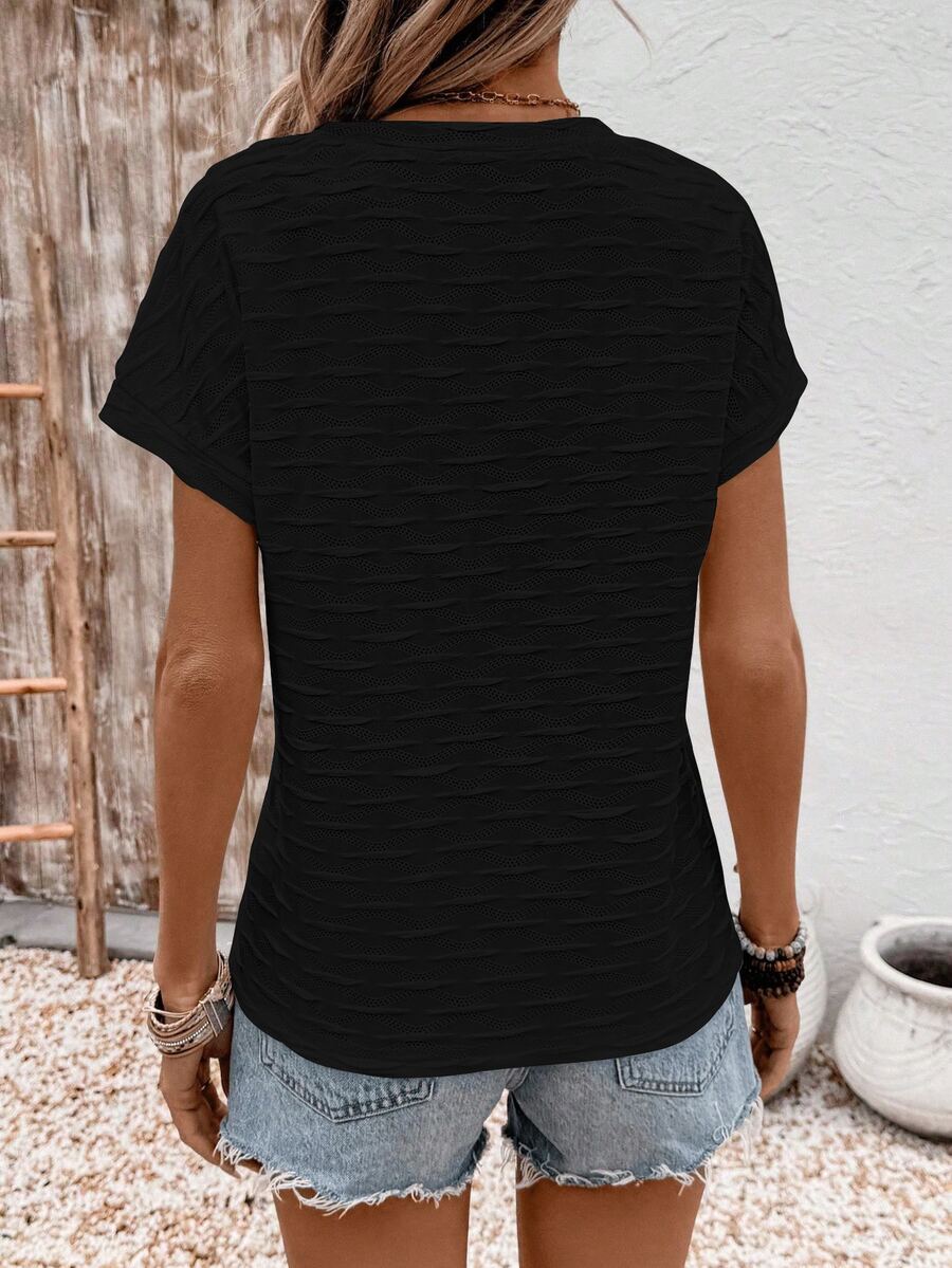 Blusa Casual de Manga Curta IMG 40