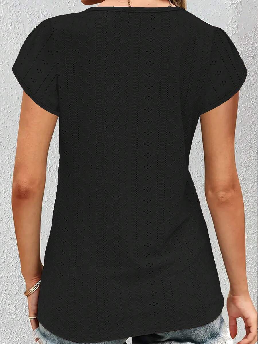 Blusa com Manga Babado e Renda IMG 16