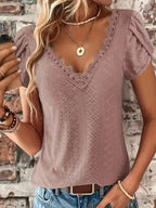 Blusa com Manga Babado e Renda IMG 7