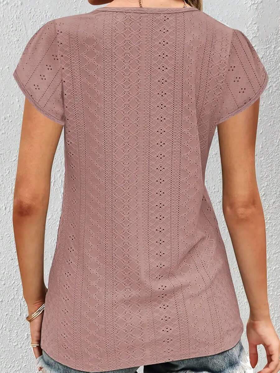 Blusa com Manga Babado e Renda IMG 8