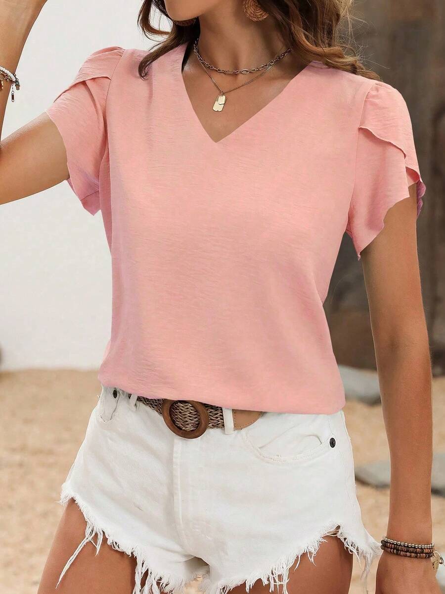 Blusa com Manga Pétala e Detalhes em Poá IMG 39