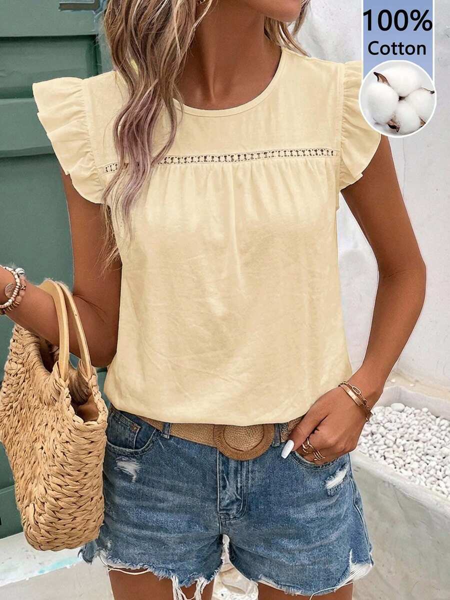 Blusa com Renda e Babado no Decote IMG 15
