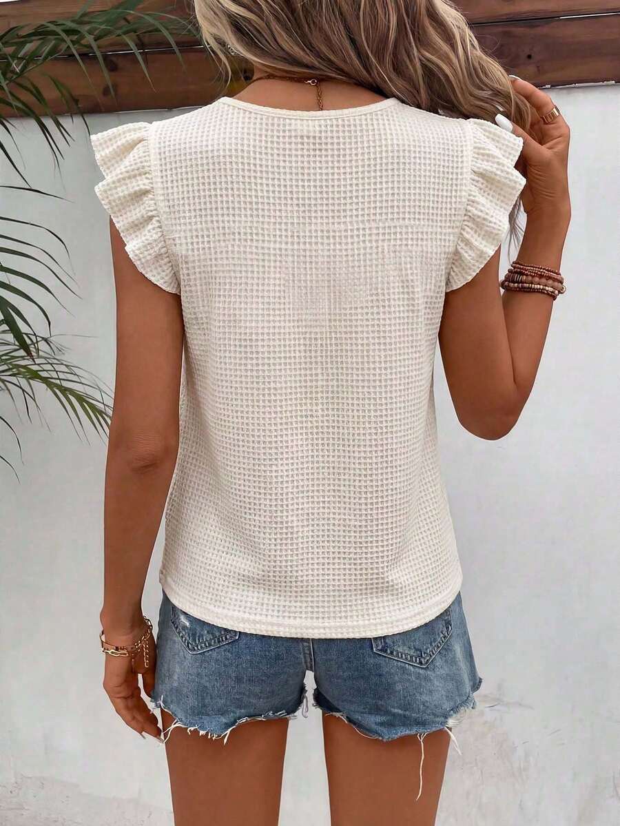 Blusa com Renda e Babado no Decote IMG 34