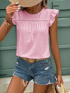 Blusa com Renda e Babado no Decote IMG 55