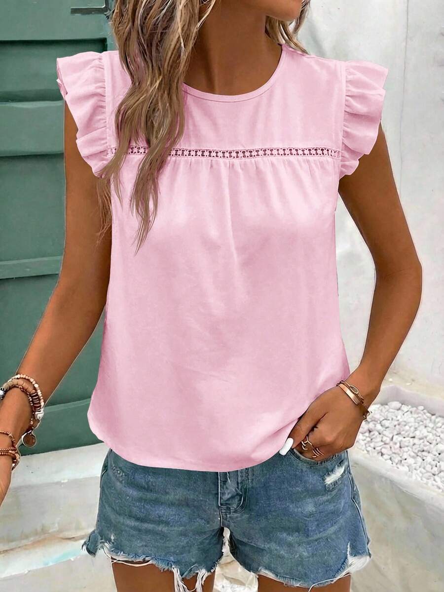 Blusa com Renda e Babado no Decote IMG 56