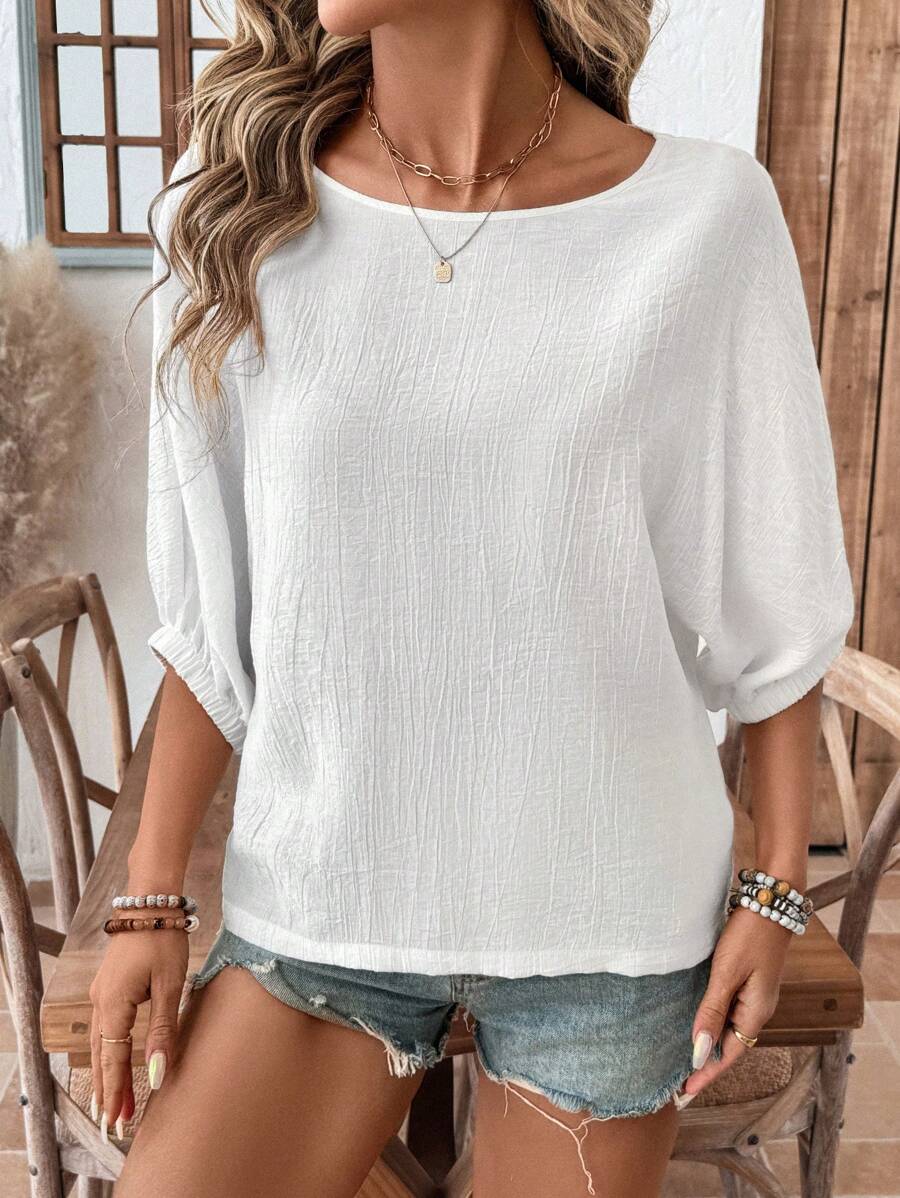 Blusa Cropped de Manga Morcego IMG 10