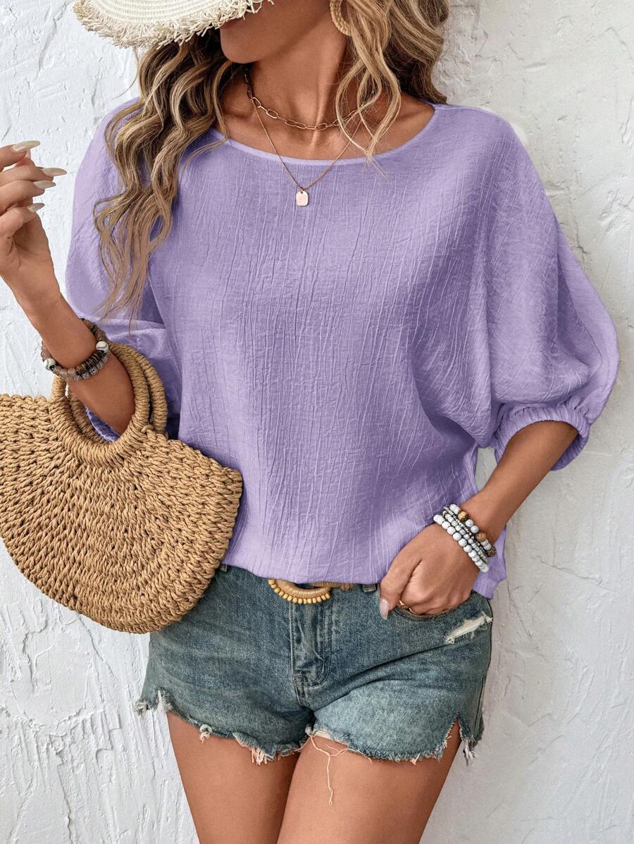 Blusa Cropped de Manga Morcego IMG 35