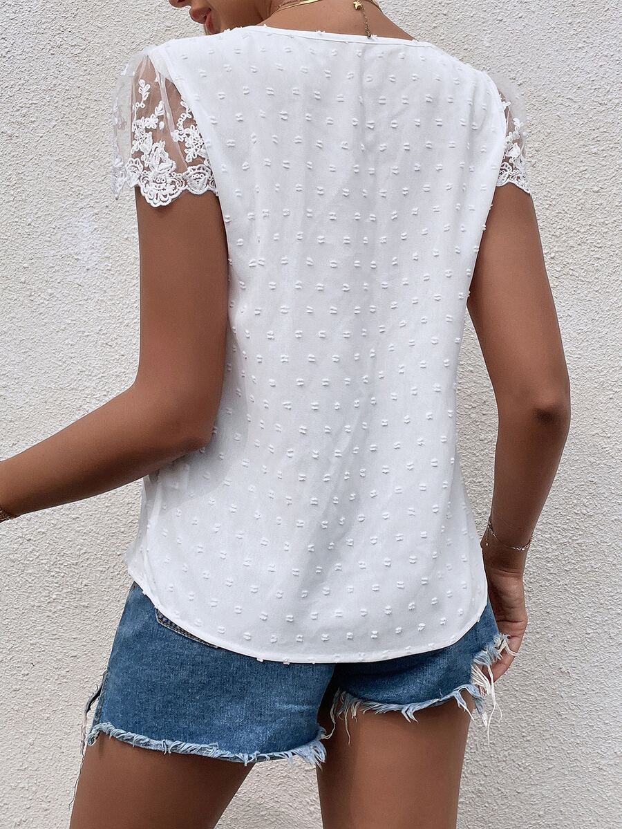 Blusa de Malha com Laço e Botões IMG 2