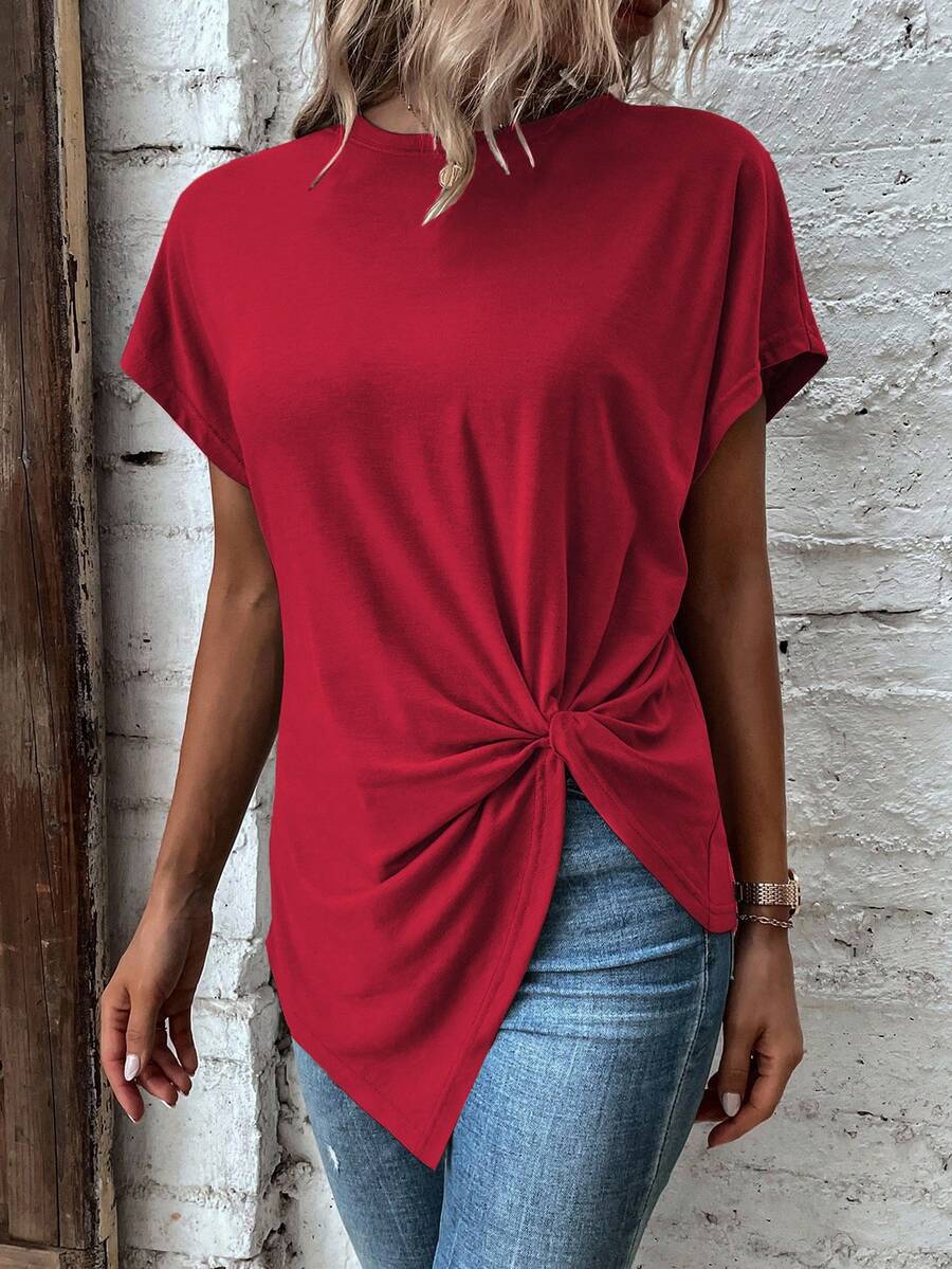 Blusa de Manga Curta com Torção Frontal IMG 11