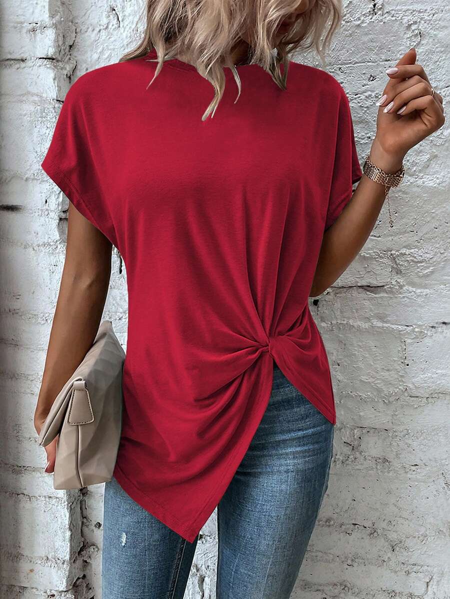Blusa de Manga Curta com Torção Frontal IMG 13