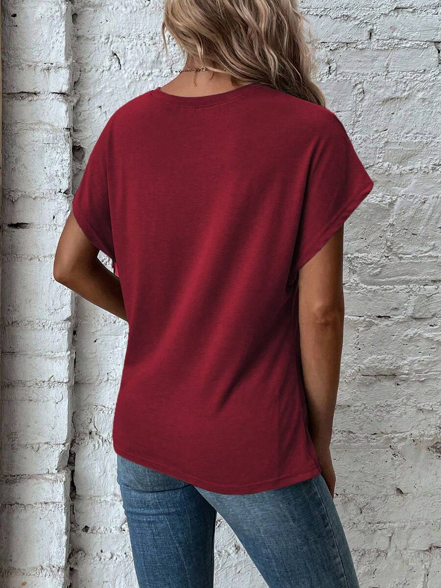 Blusa de Manga Curta com Torção Frontal IMG 15