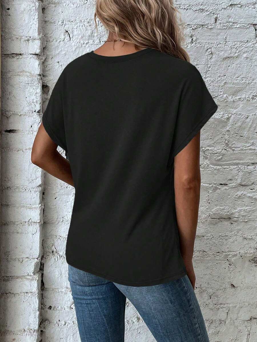 Blusa de Manga Curta com Torção Frontal IMG 2