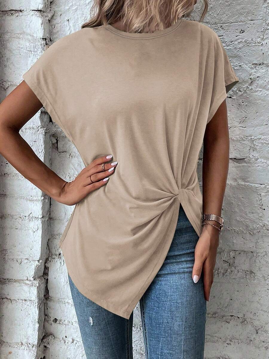 Blusa de Manga Curta com Torção Frontal IMG 22