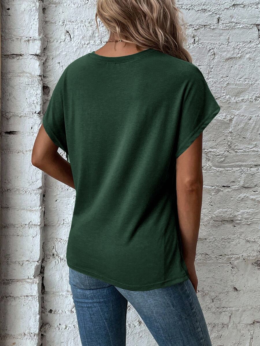 Blusa de Manga Curta com Torção Frontal IMG 28