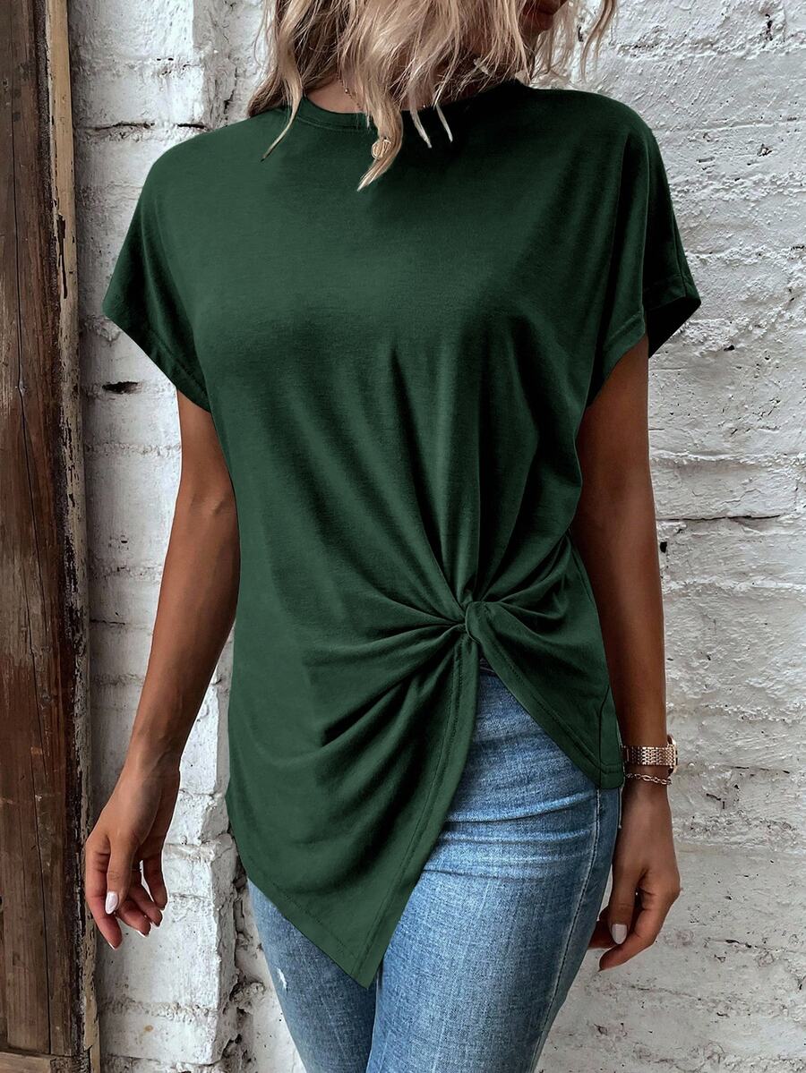 Blusa de Manga Curta com Torção Frontal IMG 31