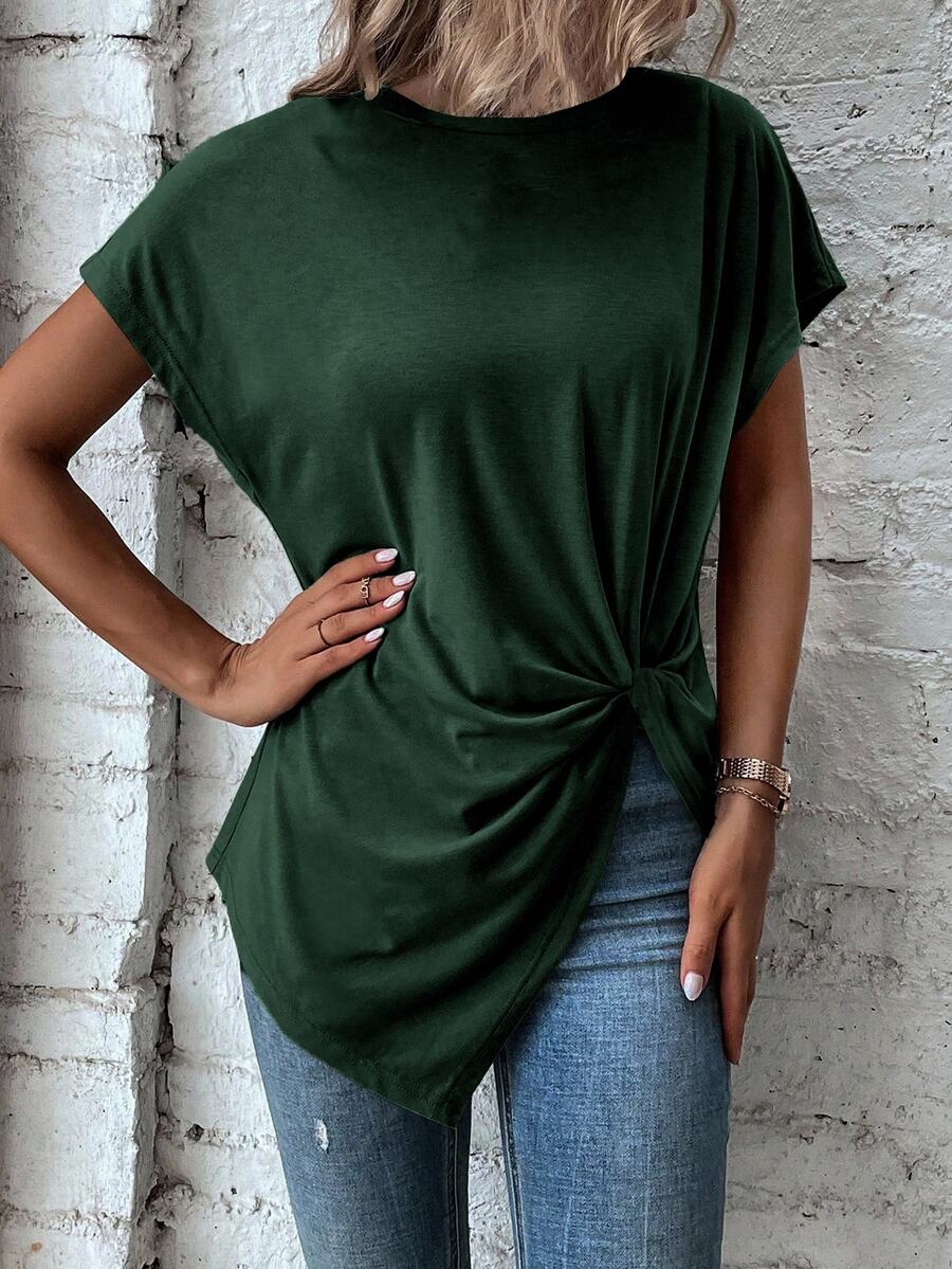 Blusa de Manga Curta com Torção Frontal IMG 33