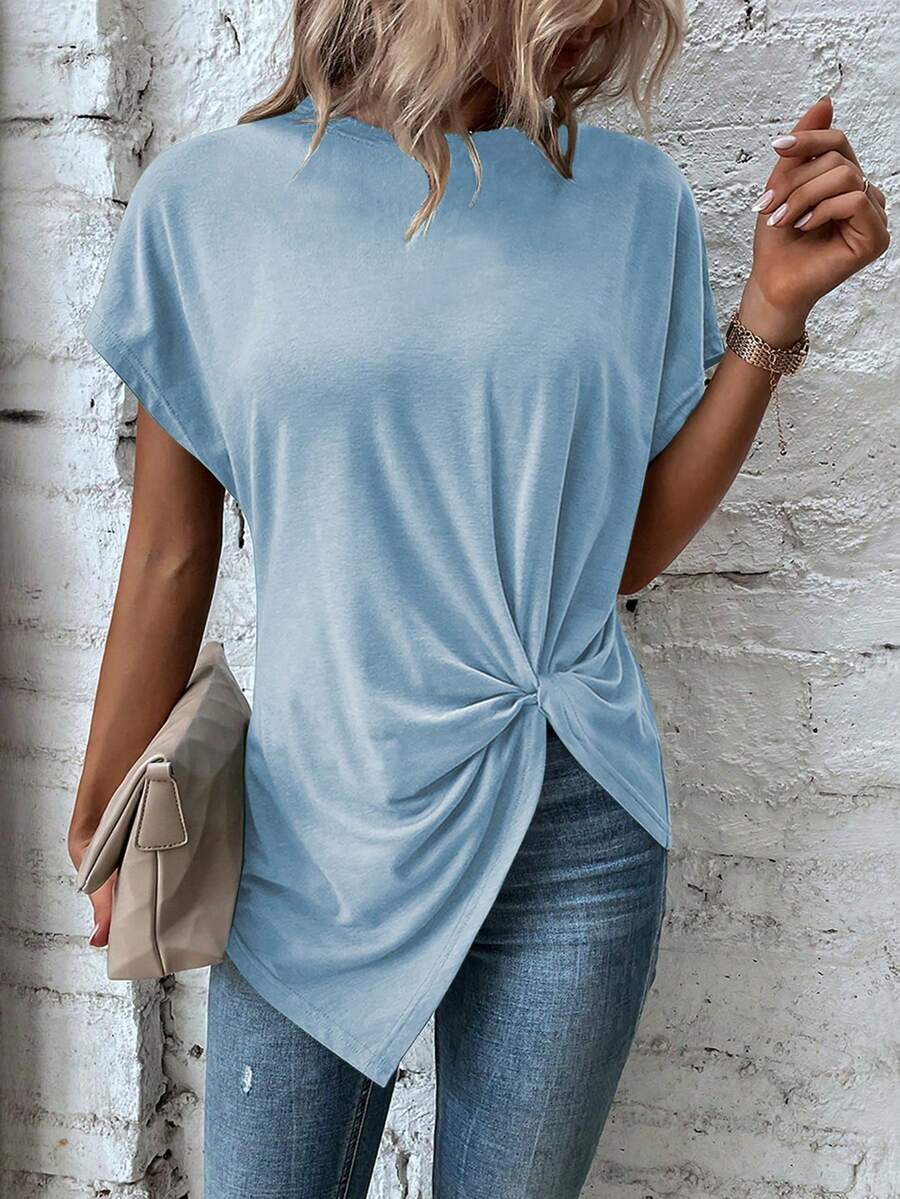 Blusa de Manga Curta com Torção Frontal IMG 42