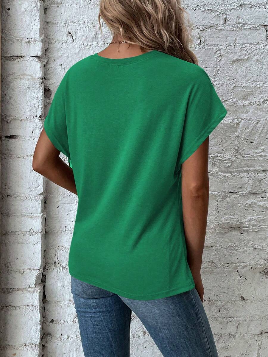 Blusa de Manga Curta com Torção Frontal IMG 49