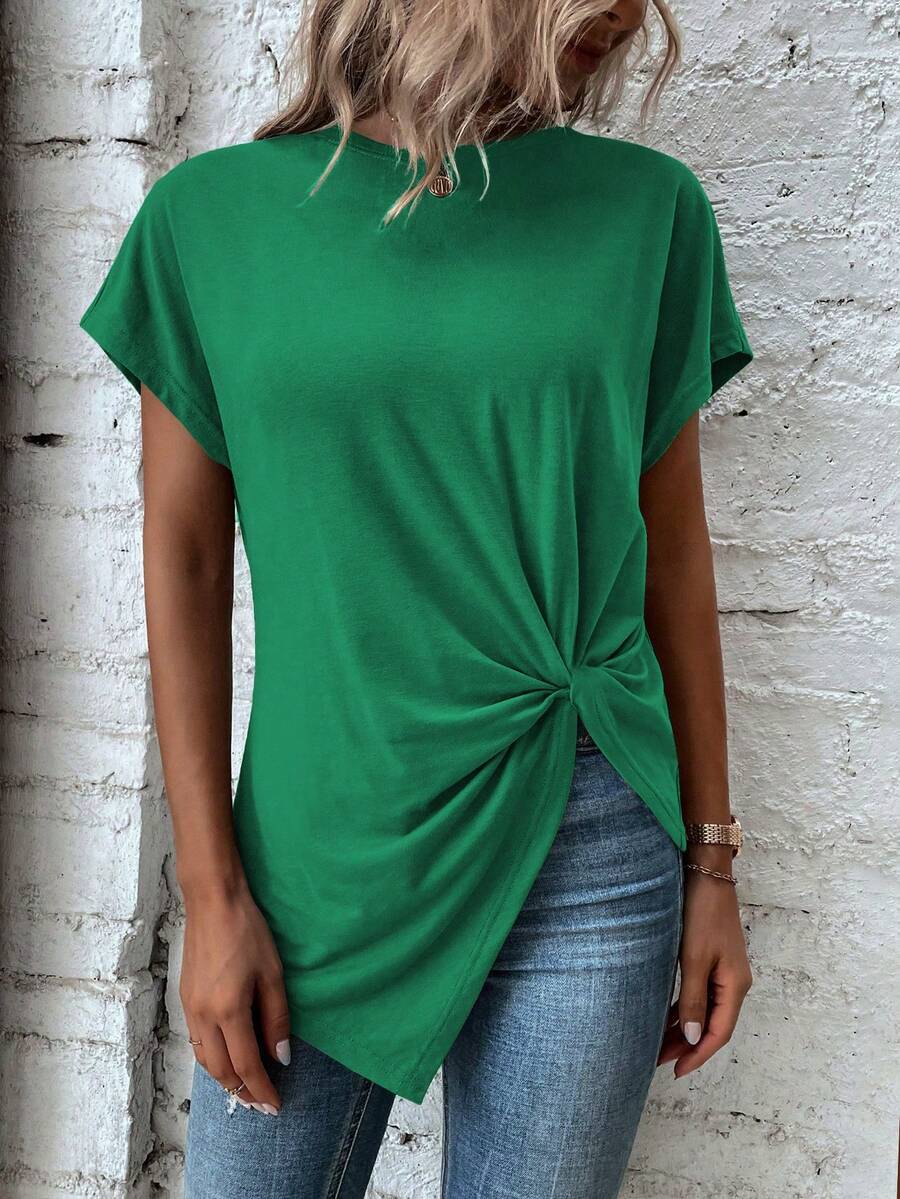 Blusa de Manga Curta com Torção Frontal IMG 52