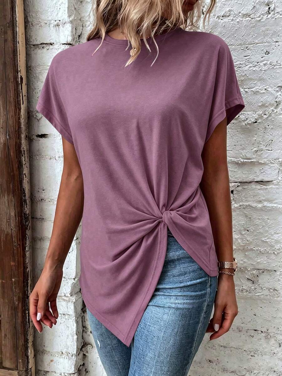 Blusa de Manga Curta com Torção Frontal IMG 59